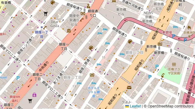 すし土風炉 銀座一丁目店の周辺地図