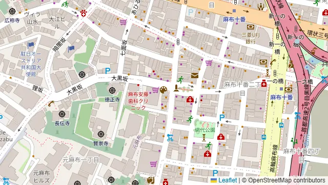 ル バー ラヴァン サンカンドゥ アザブ トウキョウ 麻布十番店の周辺地図