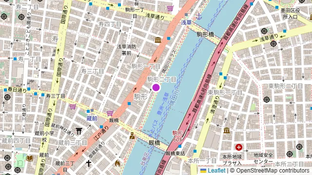 浅草ツリーハウスの周辺地図