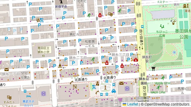 ROOMs錦糸町北口駅前店の周辺地図