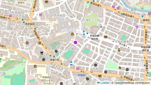 A&A CAFE 早稲田の周辺地図