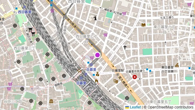 焼マル 日暮里店の周辺地図