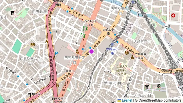 ivory五反田の周辺地図