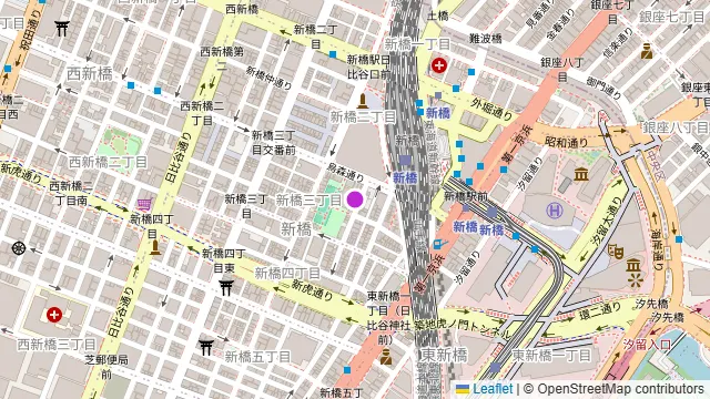 カラオケ ビッグエコー 新橋烏森口店の周辺地図