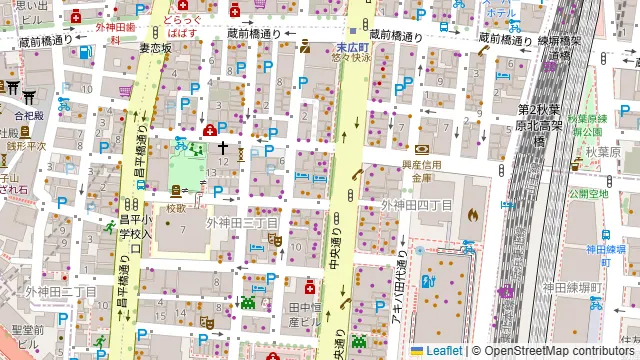 ビーフキッチンスタンド 秋葉原電気街口店の周辺地図