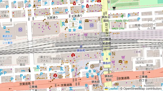 ベルサイユの豚 錦糸町の周辺地図