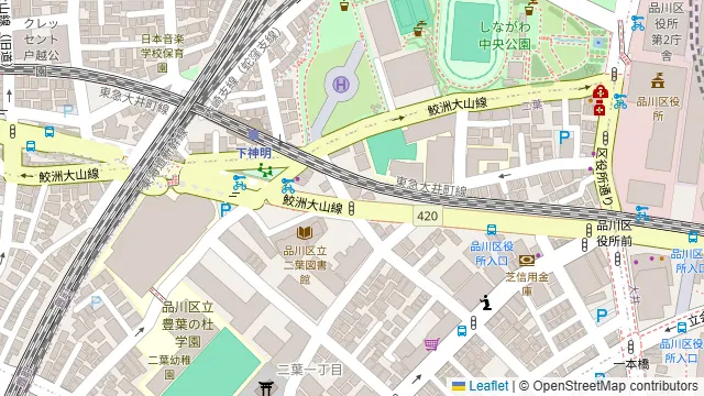 arpeggio SKY 品川大井町の周辺地図