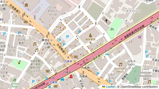 完全個室 N’s(エヌズ)六本木の周辺地図