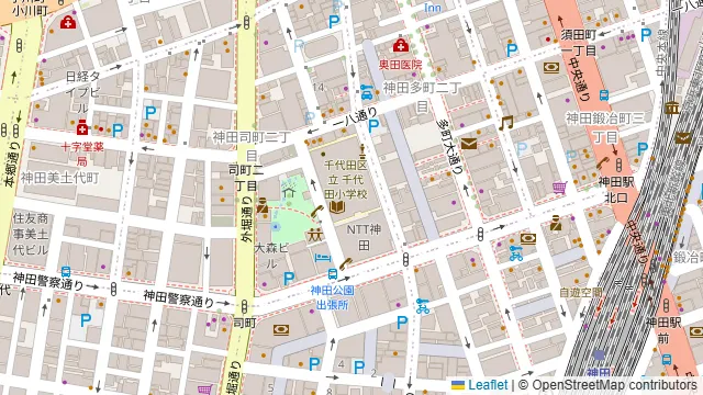 テッコウGoburin 神田の周辺地図