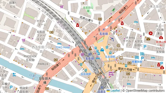 五反田牡蠣ベース(旧 THE MARMARE)の周辺地図