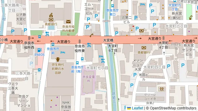 トラットリア・ポンテ 奈良の周辺地図