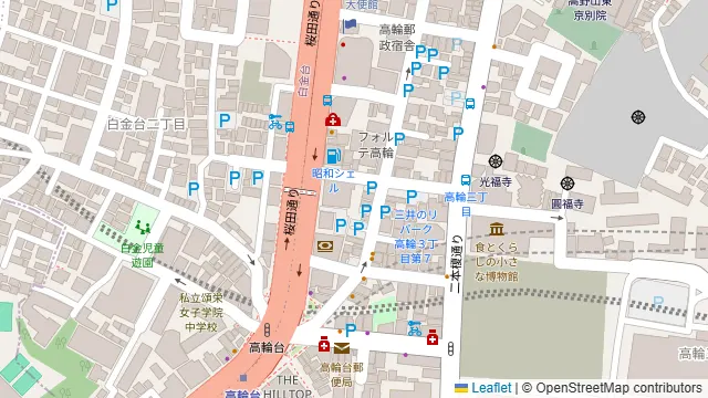USGM 五反田の周辺地図