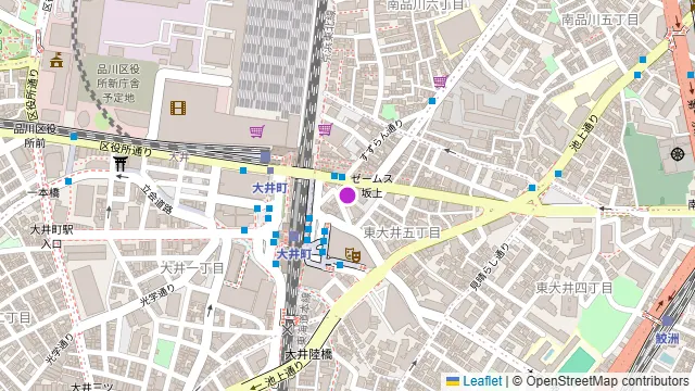 個室居酒屋 炭火と酒 竹蔵 大井町店の周辺地図