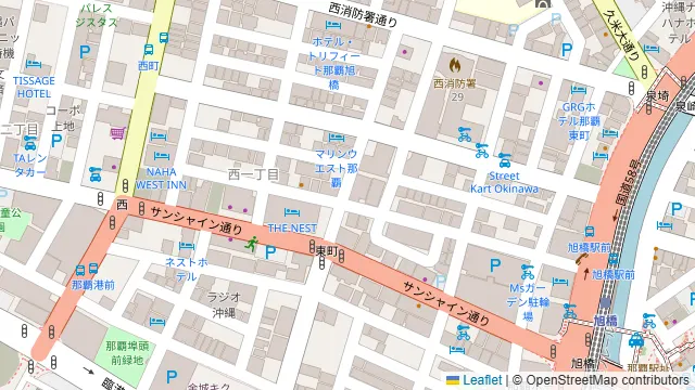 みんなの貸会議室那覇東町店別館の周辺地図