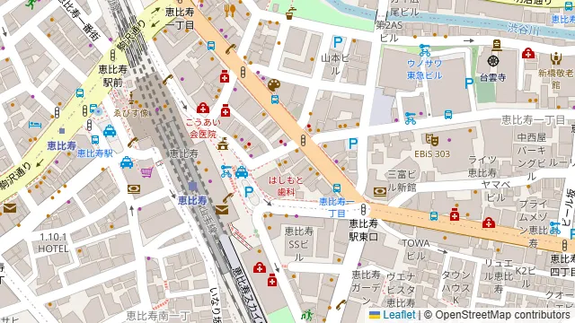 うまかばい 恵比寿店の周辺地図