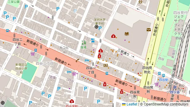 肉バル MEAT LAND 四ツ谷店の周辺地図