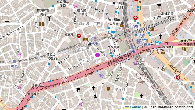 渋谷ガーデンホールの周辺地図