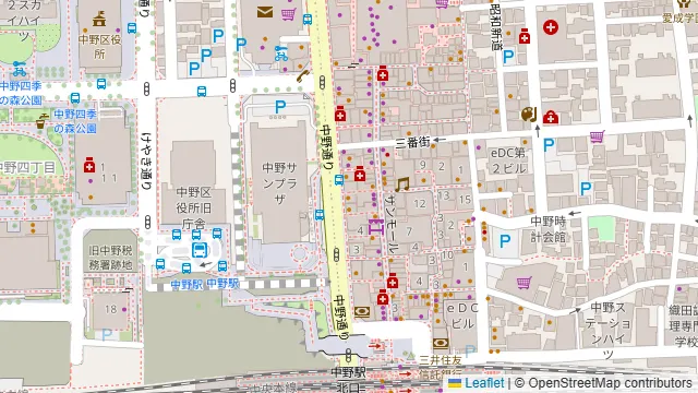 ネオビストロ MURA ハンドメイドキッチン 中野店の周辺地図