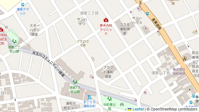 博多 野菜巻き串 もつ焼き けむり浦和本店の周辺地図