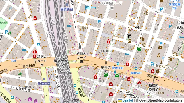 新宿歌舞伎町テラスBBQ EDENの周辺地図