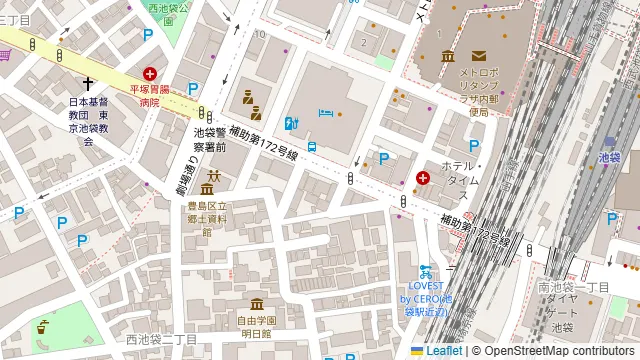 池袋Hoteyesの周辺地図
