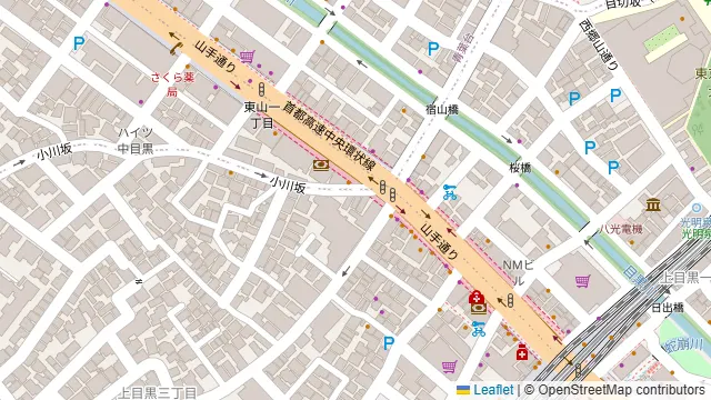 ティグリス中目黒Ⅱの周辺地図