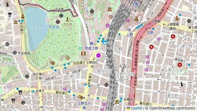 NEO酒場 てふてふ 上野店の周辺地図