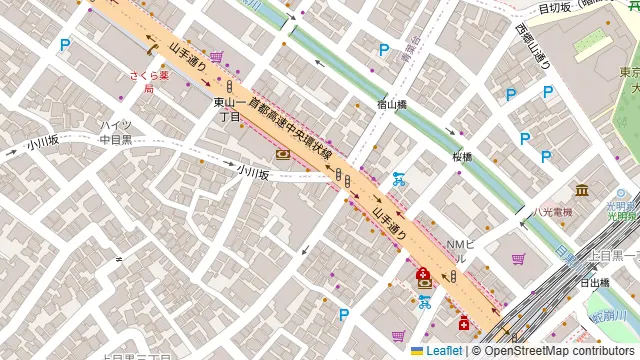 ティグリス中目黒Ⅱの周辺地図