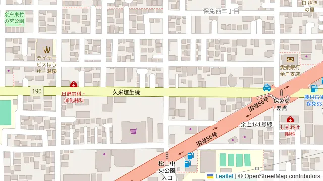 余戸スタジオの周辺地図