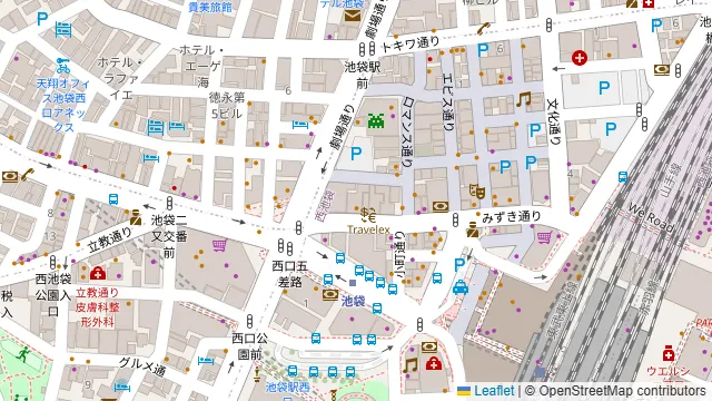 フーズフーズ 池袋本店の周辺地図