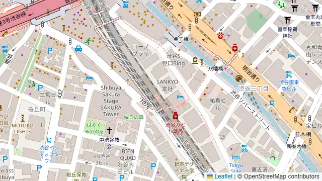 MYROOM space 渋谷001の周辺地図