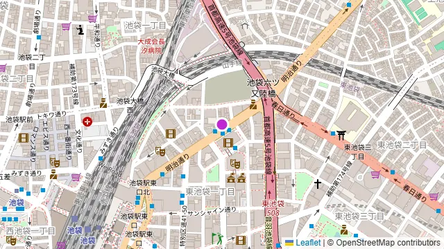 ダイニングレストラン dopelounge 池袋東口の周辺地図